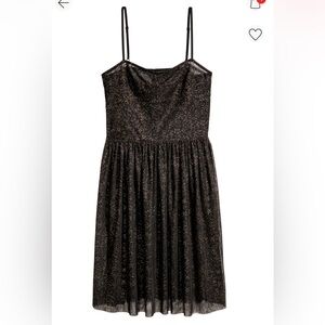H&M Glittery mesh dress